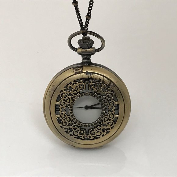 Other - Pocket Watch Analog Necklace Watch